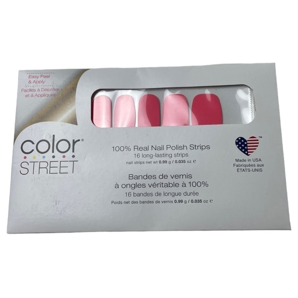 NWT Color Street Caribbean Coral 16 Long Lasting Nail Polish Strips - Picture 1 of 2